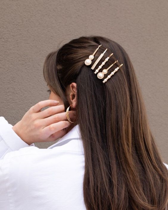 Pin-Back Hairstyle