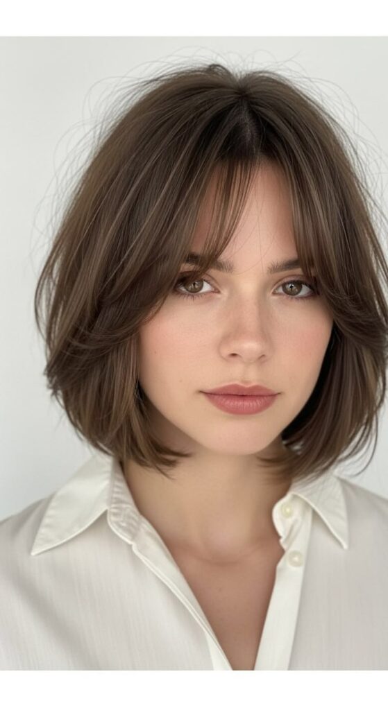 Blunt Bob with Middle Part Hairstyles