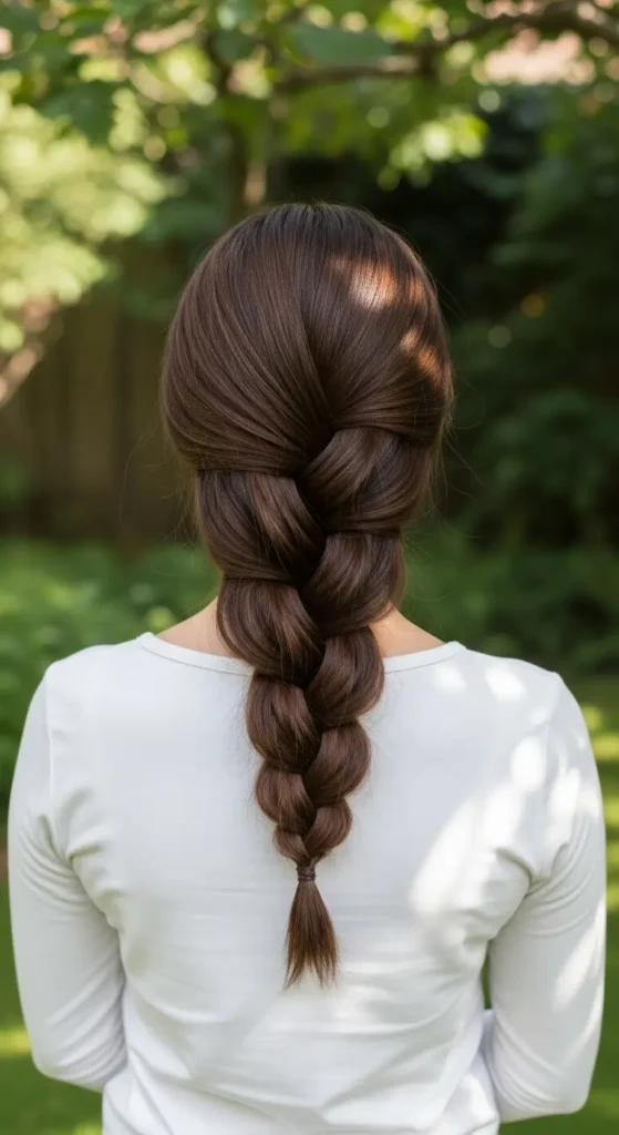 Classic Three Strand Braid with a Twist