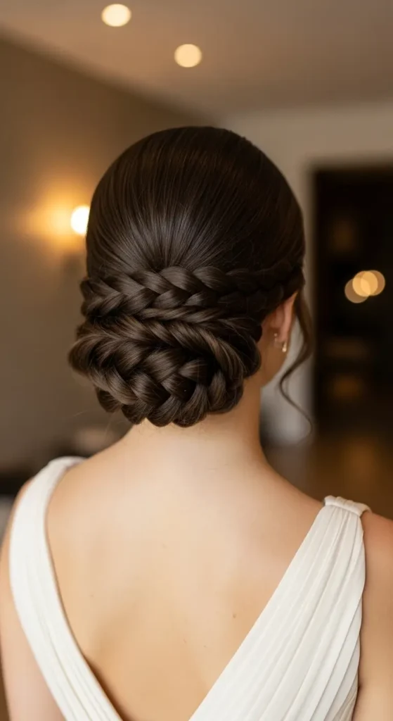 Braided Bun for Elegant Occasions