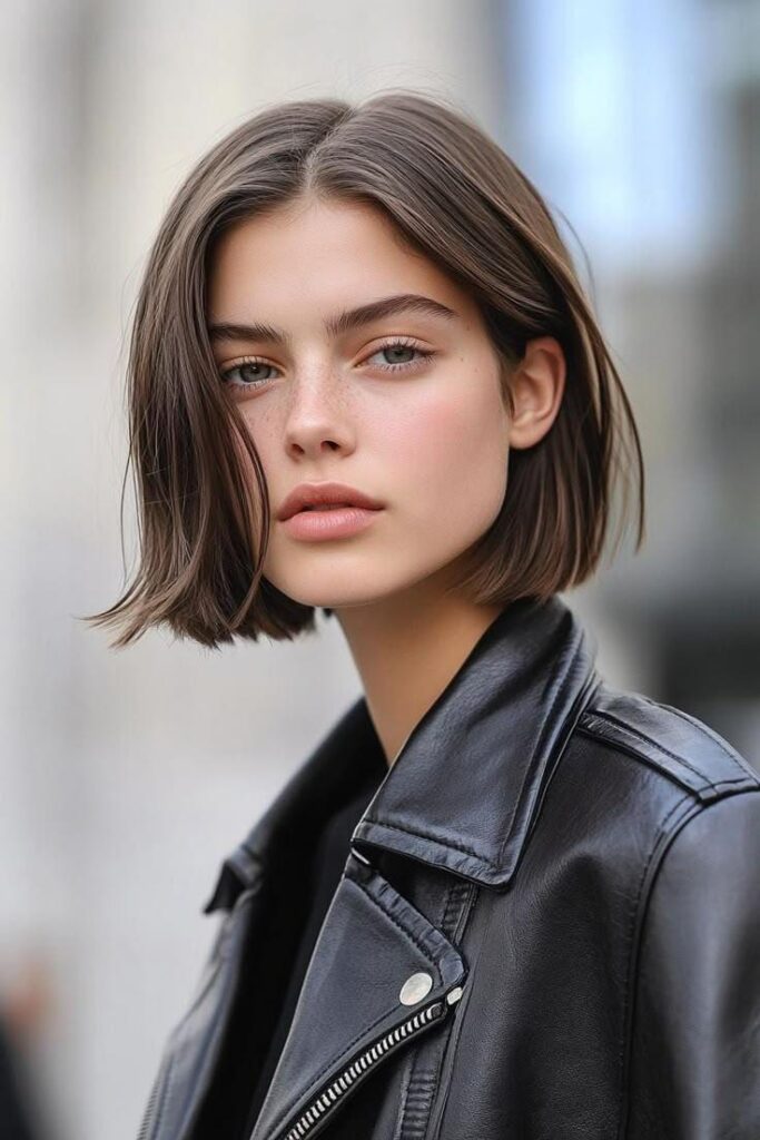 Sleek Straight Bob Hairstyle