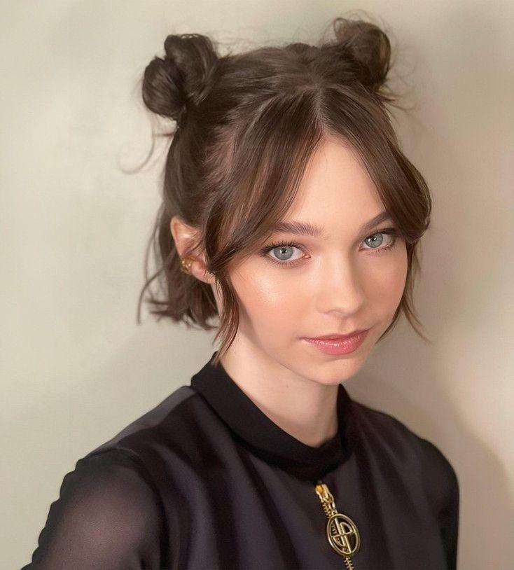 Cute Space Buns Hairstyle