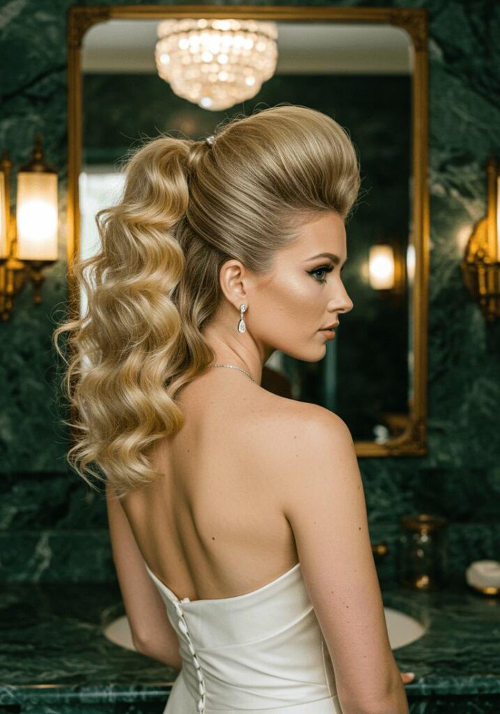 Glamorous Bridal Waves Flow
