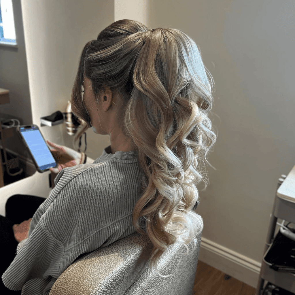 Glamorous Wedding Waves Updo