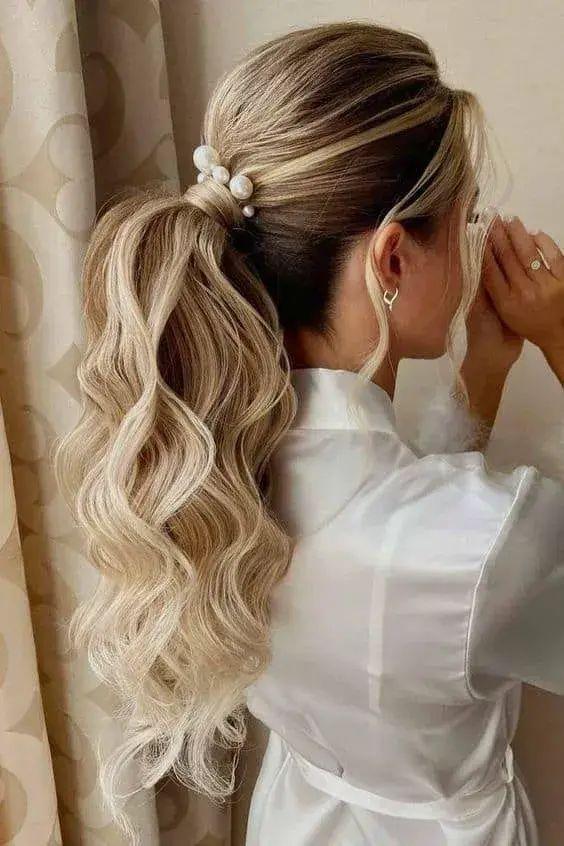 Whimsical Waves Ponytail Style