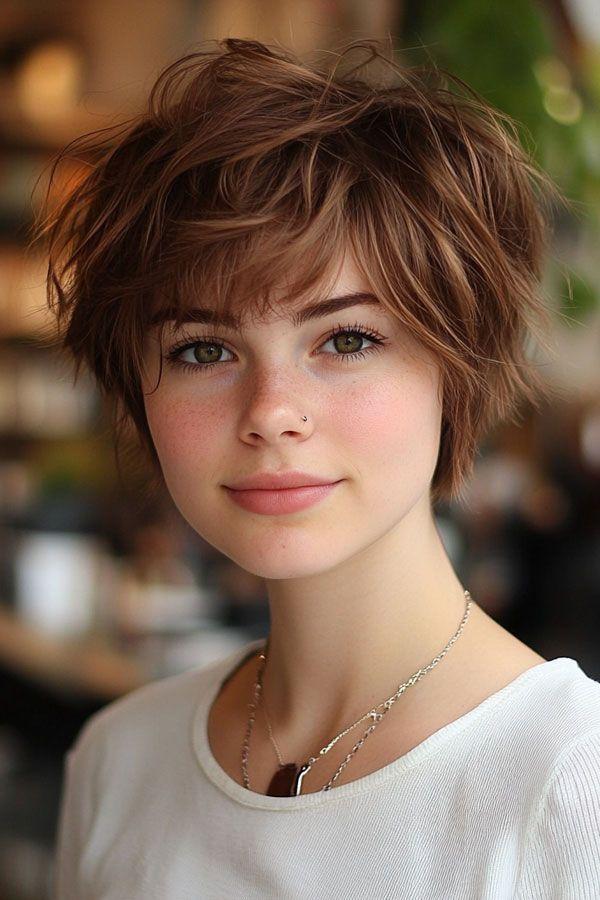 Messy Textured Pixie Cut