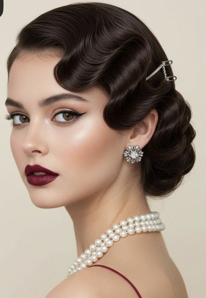 Vintage Finger Waves Hairstyle