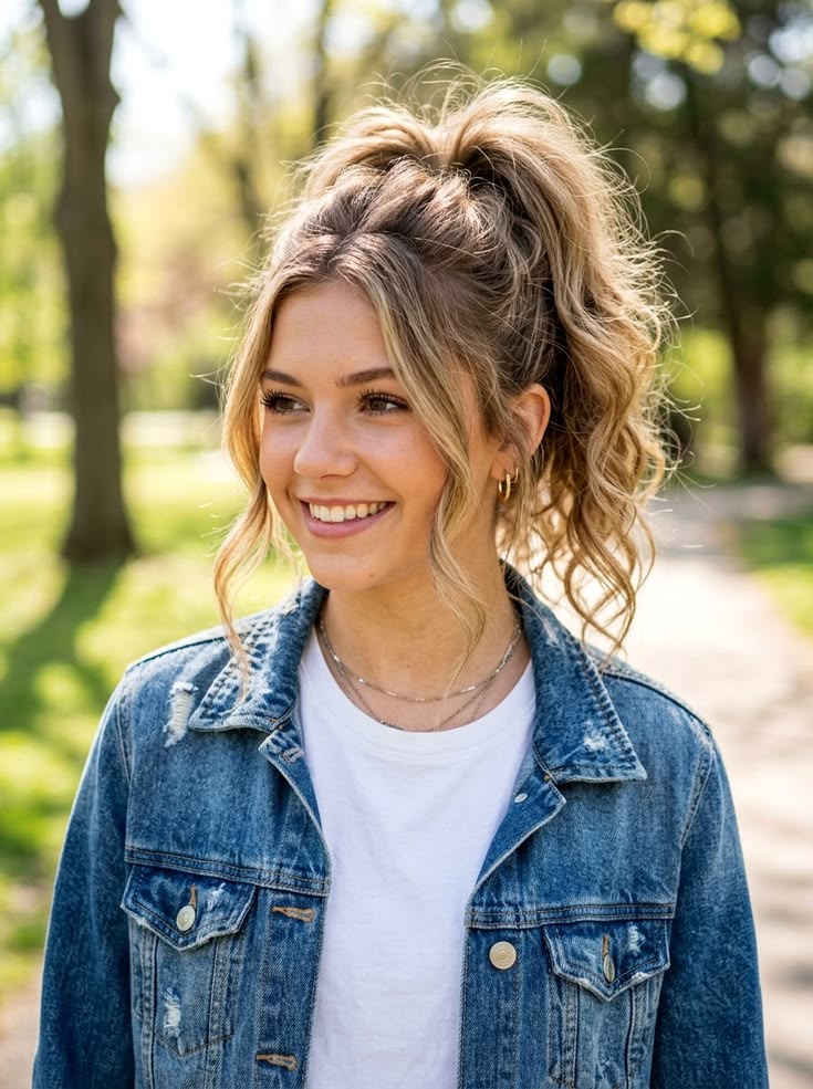 Messy High Ponytail