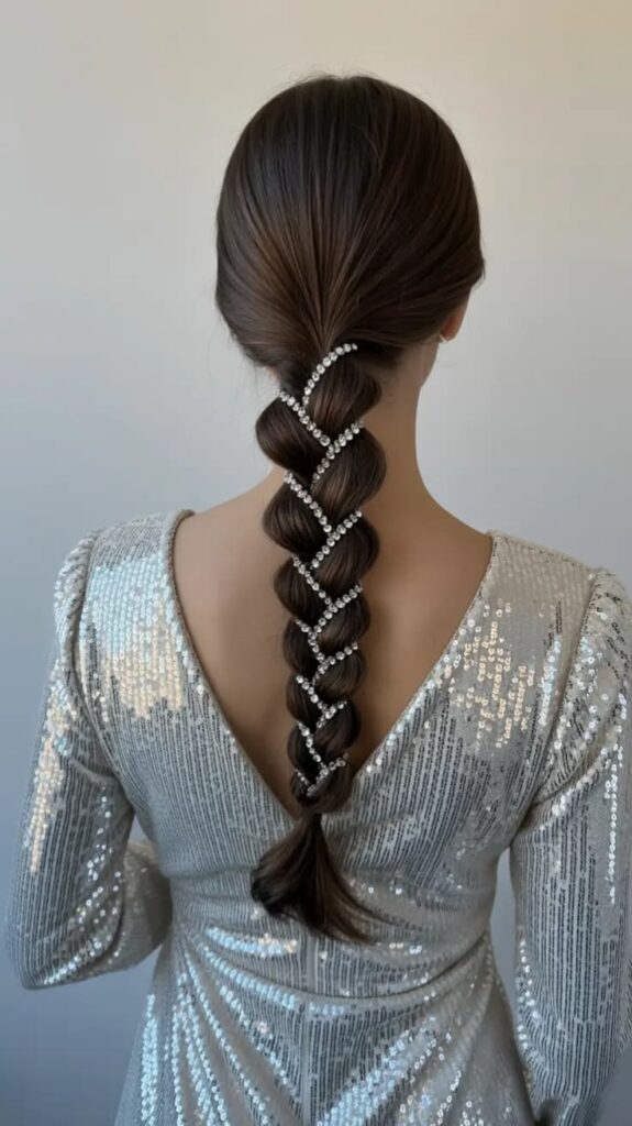 Bubble Ponytail with Colorful Clips