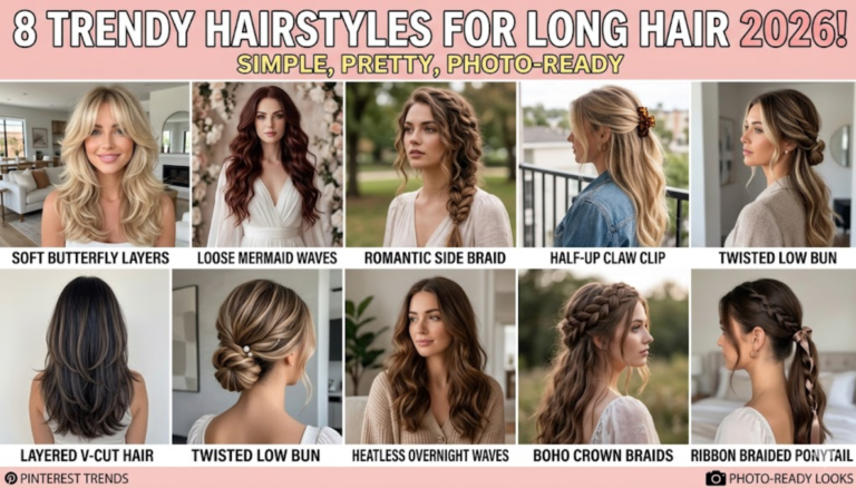 8 Trendy Hairstyles for Long Hair 2026