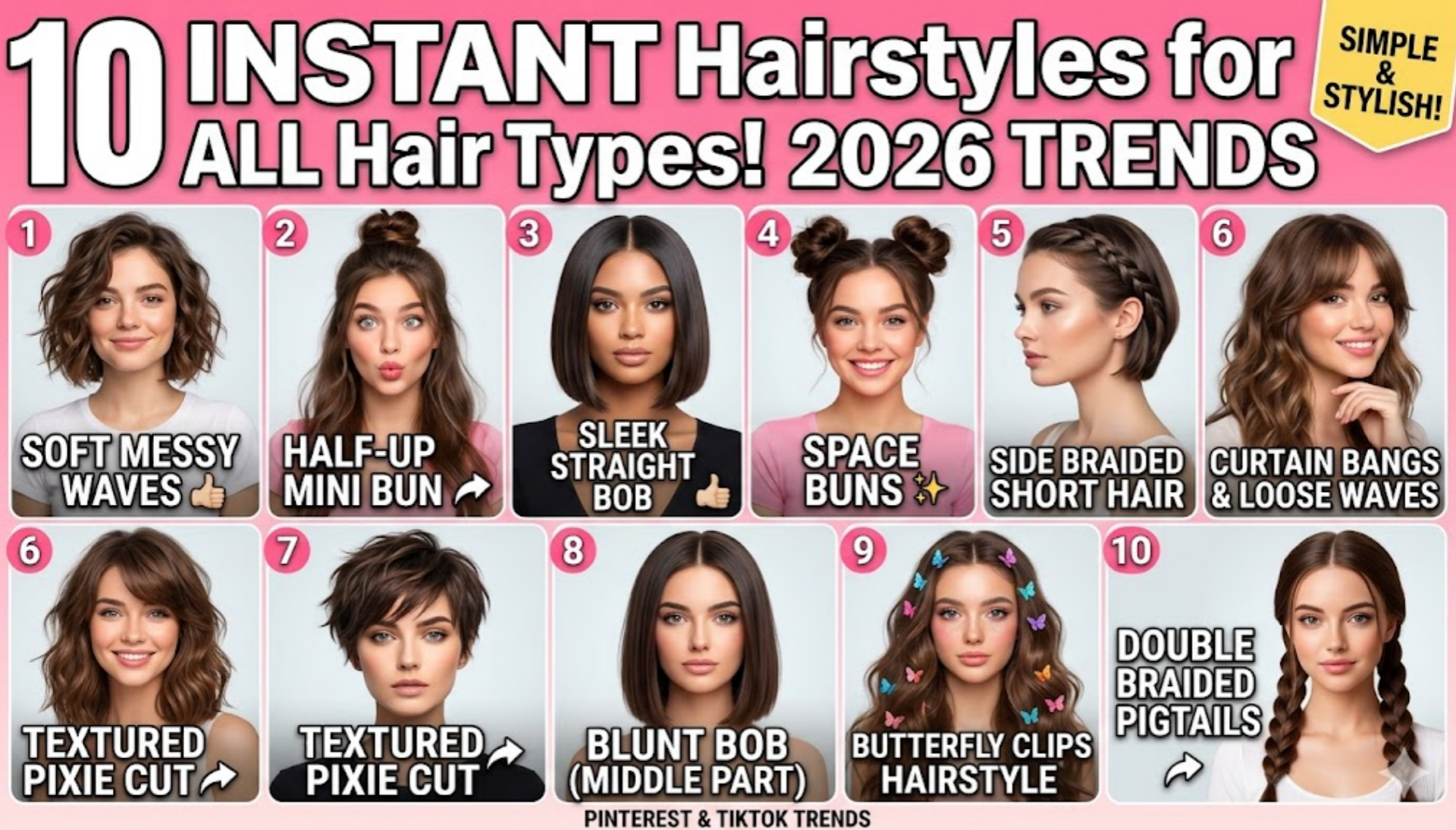 10 Hairstyles for Short Hair Girls
