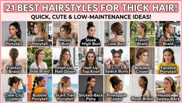 21 Hairstyles for Thick Hair Ideas