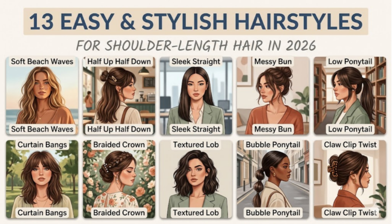 13 Hairstyles for Shoulder Length Hair
