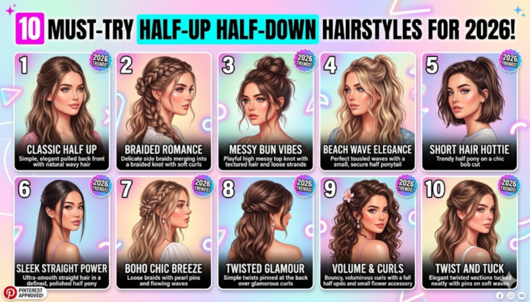 10 Half Up Half Down Hairstyles Every Girl Will Love in 2026