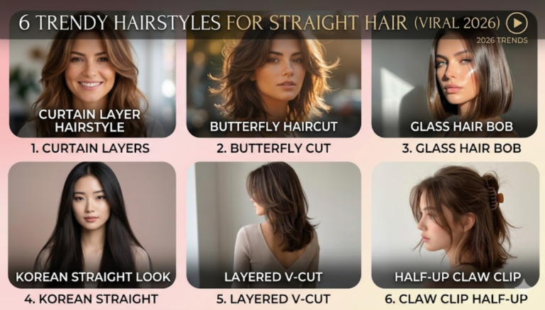6 Trendy Hairstyles for Straight Hair Girls That Are Viral in 2026