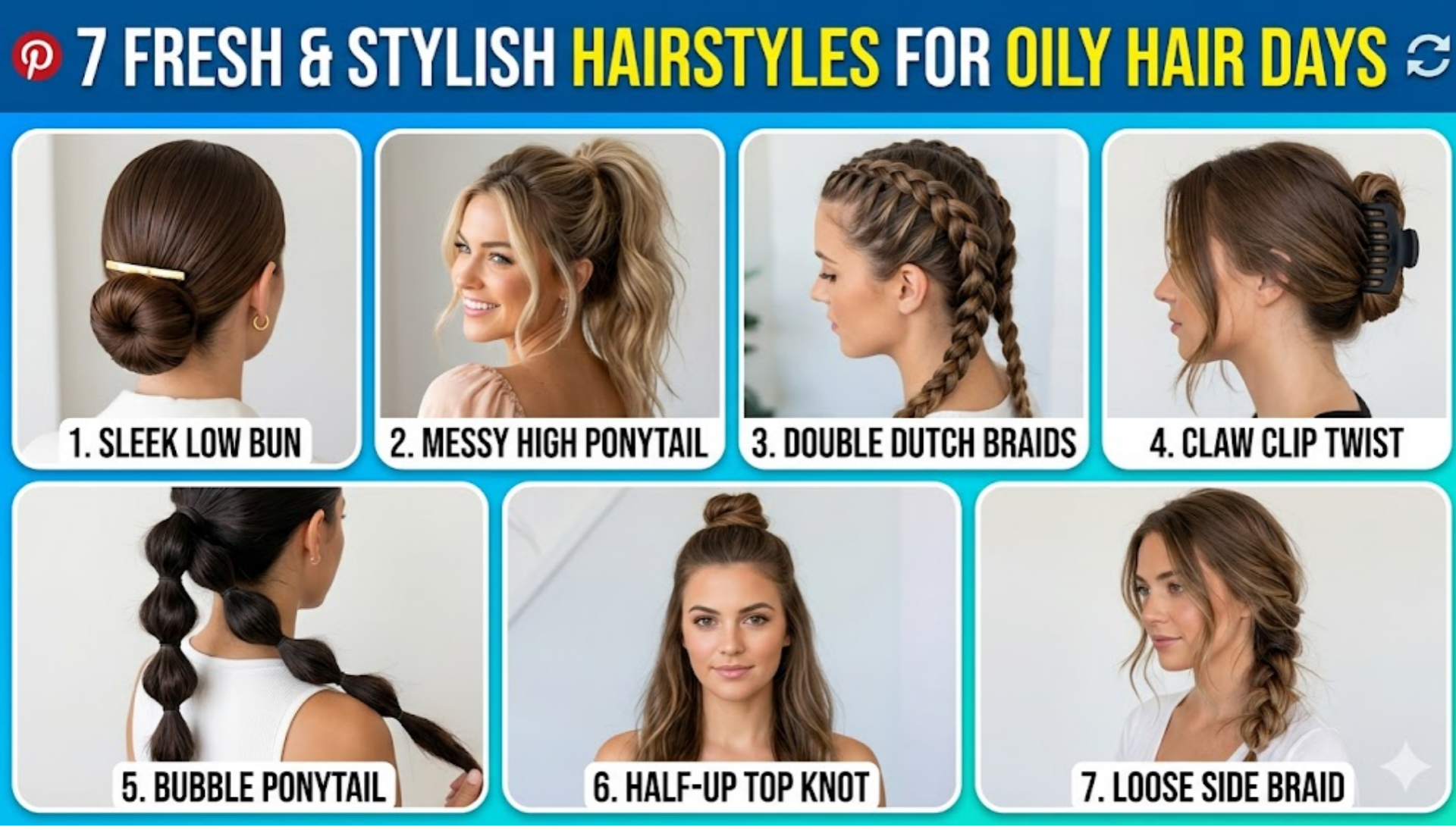 Hairstyles for Oily Hair Days