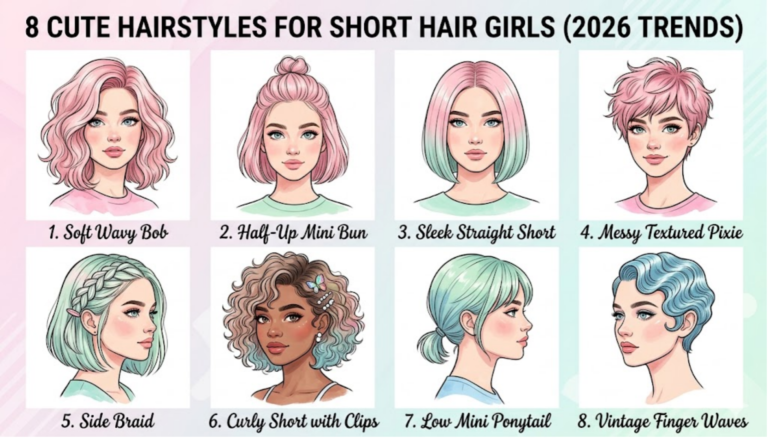 Cute Hairstyles for Short Hair Girls