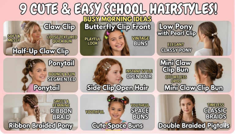 Best Hair Clips for School Hairstyles
