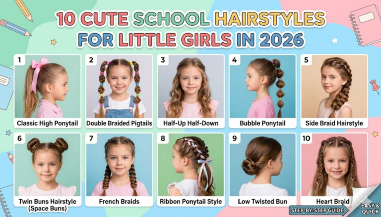 10 Cute Hairstyles for Little Girls School in 2026