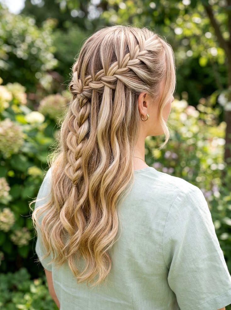 Half-Up Braided Style