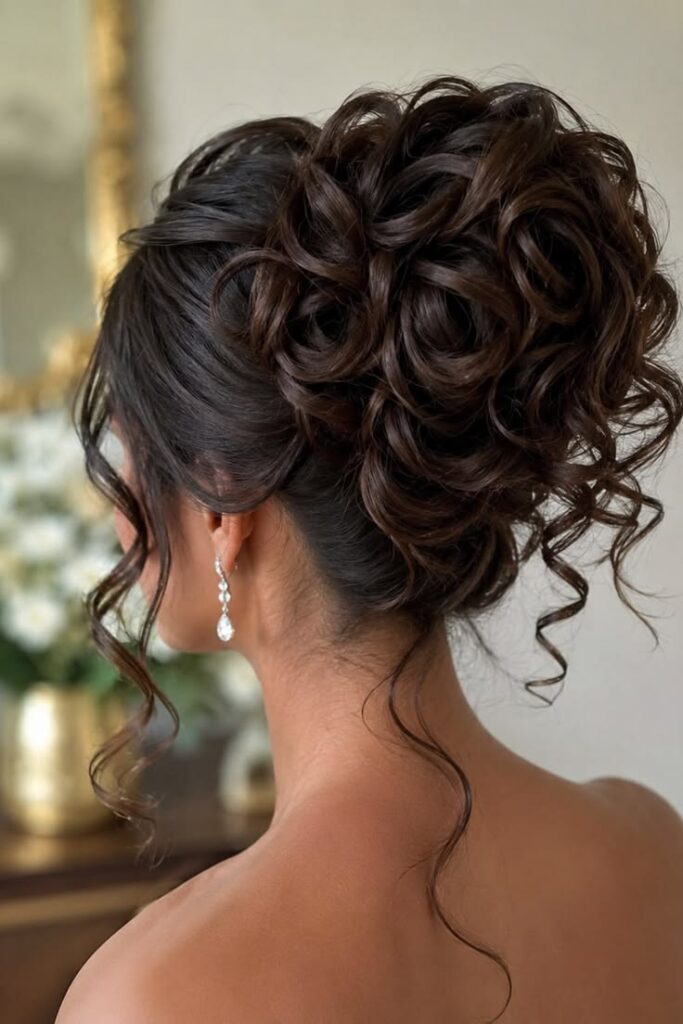 Loose Curly Bun