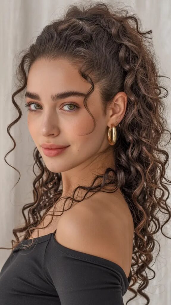 Curly Ponytail