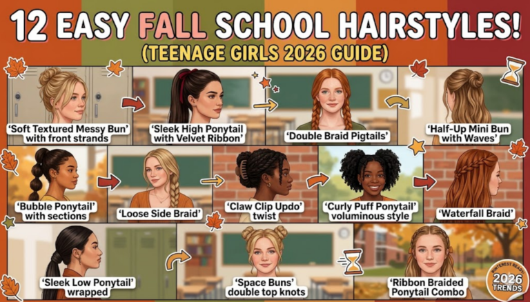 School Hairstyles for Teenage Girls