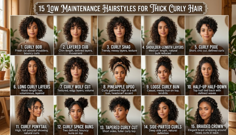 Hairstyles for Thick Curly Hair